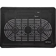 Cooling pad Serioux, SRXNCP007, Dimensiuni: 340*250*23mm, Compatibilitate maxima laptop: 15.6 inch, Dimensiune ventilator: 2 x 125 *125*15mm, Nivel zgomot: 10dB, Flux aer: 20CFM, Tensiune alimentare: DC 5V, Viteza rotatie maxima: 1500RPM, Iluminare LED: Albastru, Greutate neta: 0.455Kg