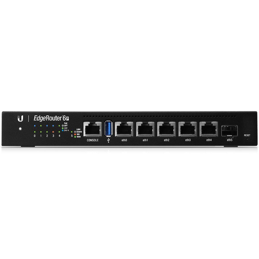 Ubiquiti UBIQUITI ER-6P EdgeRouter 6P - 5x Gigabit Router with 24V passive PoE 1xSFP