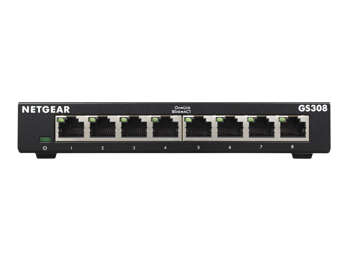 Switch NetGear GS308-300PES, 8 porturi 10 / 100 / 1000 MBs