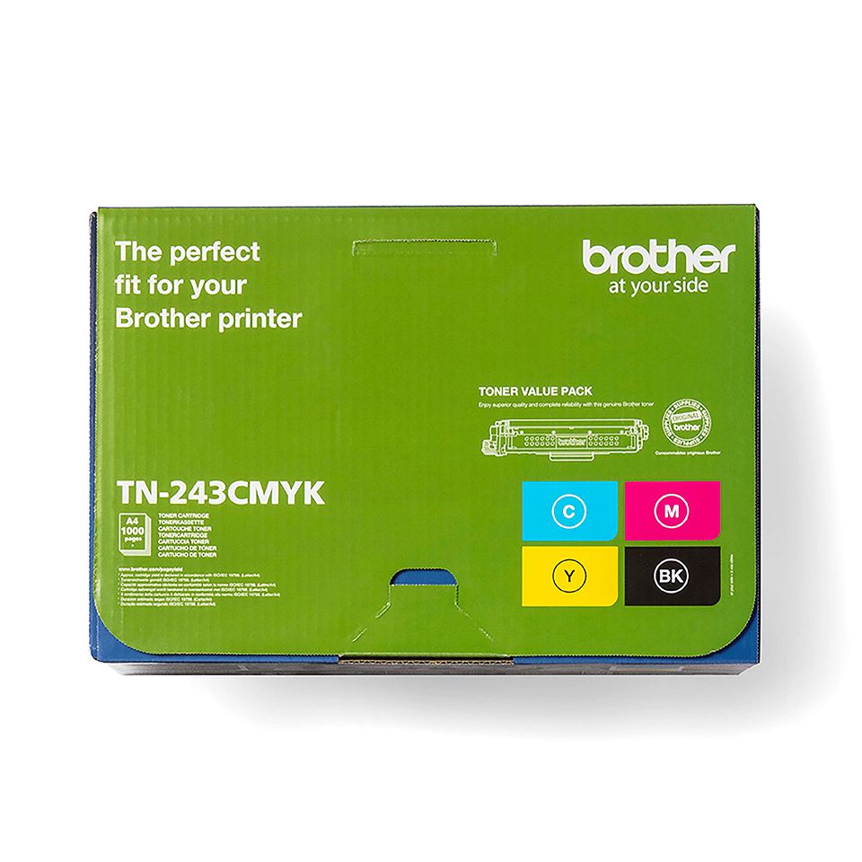 Cartus toner Brother TN243CMYK ,Black/tri-color ,1000 pagini ,Original (TN243CMYK) 