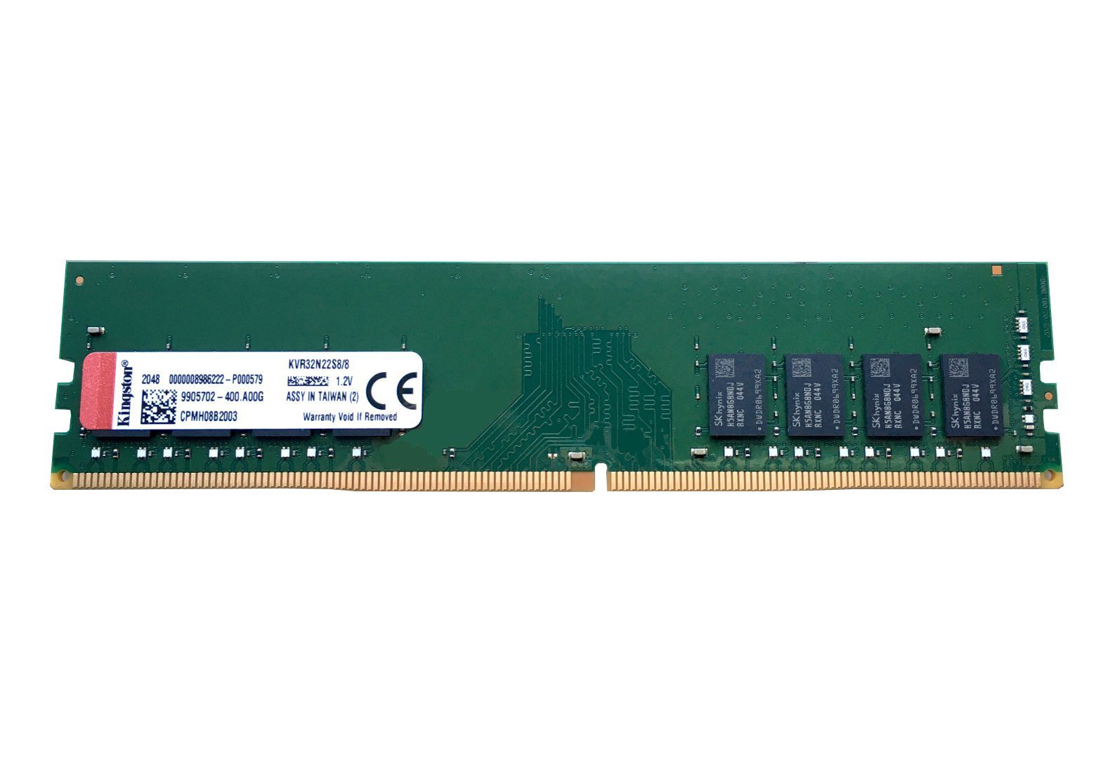 Kingston KINGSTON DRAM 8GB 3200MHz DDR4 Non-ECC CL22 DIMM EAN: 740617296068