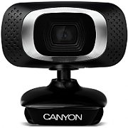 CANYON C3 720P HD webcam with USB2.0. connector, 360° rotary view scope, 1.0Mega pixels, Resolution 1280*720, viewing angle 60°, cable length 2.0m, Black, 62.2x46.5x57.8mm, 0.074kg