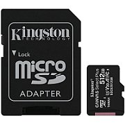 KINGSTON SDCS2/512GB Kingston 512GB micSDXC Canvas Select Plus 100R A1 C10 Card + ADP