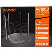 Tenda Router Wireless TENDA AC5, Dual- Band AC1200, 1*10/100Mbps WAN port, 3*10/100Mbps LAN ports, 4 antene externe 5dBi, 1*WiFi on/off, 1* Reset/WPS button, Standard&Protocol, IEEE802.3, IEEE802.3u, 2.4 GHz, 300 Mbps.