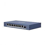 Switch Hikvision DS-3E0510P-E, 8 porturi 10 / 100 / 1000 MBs