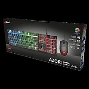 Kit Tastatura + Mouse Trust GXT 838 Azor Gaming Combo, negru