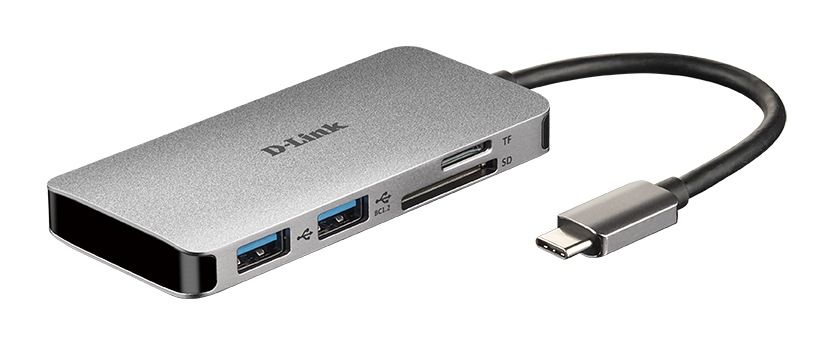 D-Link DUB-M420 USB-C to x2 SuperSpeed USB 3.0 ports, x1 HDMI, supports up to 4Kresolutions, x1 USB Type-C port with data sync and power delivery up to60W, x1 built-in USB Type-C cable connector, Weight 50G.