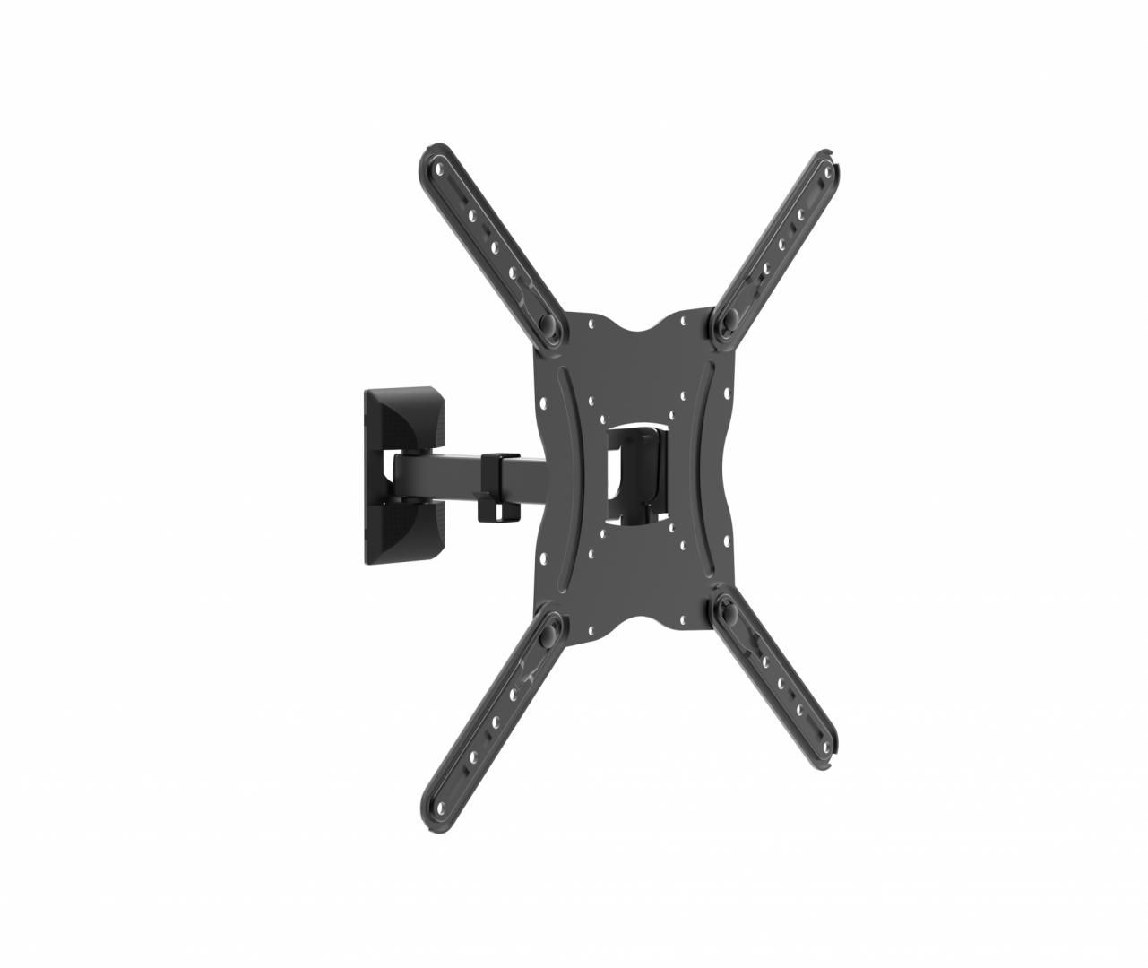 Suport perete LCD/LED Serioux, TV3101X, 32 -70 , Mobil, VESA max 600x400, Tilt -15 / +5 °, Swivel 180° , max 30Kg, distanta de la perete 60-215mm,nivela cu bula, culoare negru