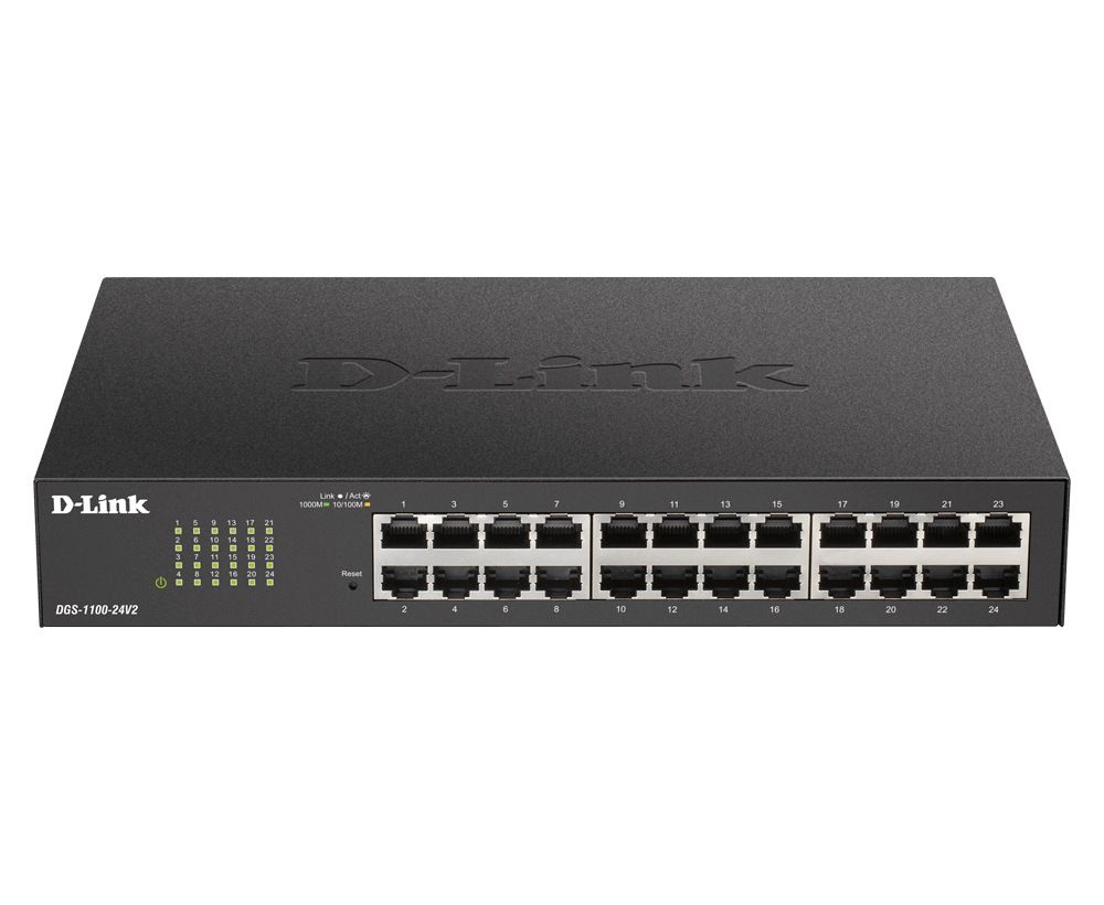 Switch D-Link DGS-1100-24V2, 24 porturi 10 / 100 / 1000 MBs
