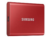 SAMSUNG Portable SSD T7 500GB extern USB 3.2 Gen 2 metallic red
