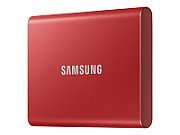 SAMSUNG Portable SSD T7 500GB extern USB 3.2 Gen 2 metallic red