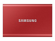 SAMSUNG Portable SSD T7 500GB extern USB 3.2 Gen 2 metallic red