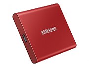 SAMSUNG Portable SSD T7 500GB extern USB 3.2 Gen 2 metallic red