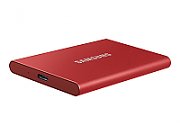 SAMSUNG Portable SSD T7 500GB extern USB 3.2 Gen 2 metallic red