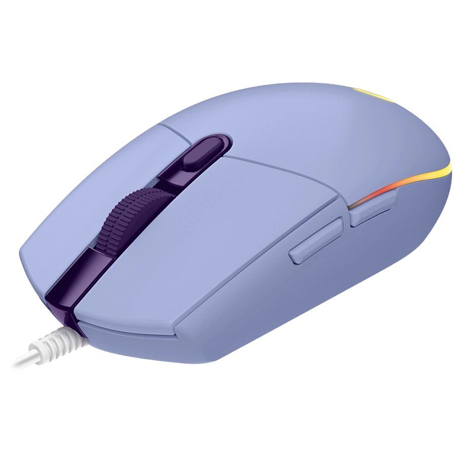 MOUSE LOGITECH,  G102 LIGHTSYNC , gaming, cu fir, USB, optic, 8000 dpi, butoane/scroll 6/1, iluminare, butoane programabile, violet,  910-005854  (include TV 0.15 lei)
