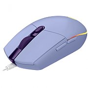 MOUSE LOGITECH,  G102 LIGHTSYNC , gaming, cu fir, USB, optic, 8000 dpi, butoane/scroll 6/1, iluminare, butoane programabile, violet,  910-005854  (include TV 0.15 lei)