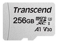 TRANSCEND TS256GUSD300S-A Transcend microSDXC USD300S 256GB CL10 UHS-I U3 pana la 95MB/S cu adaptor