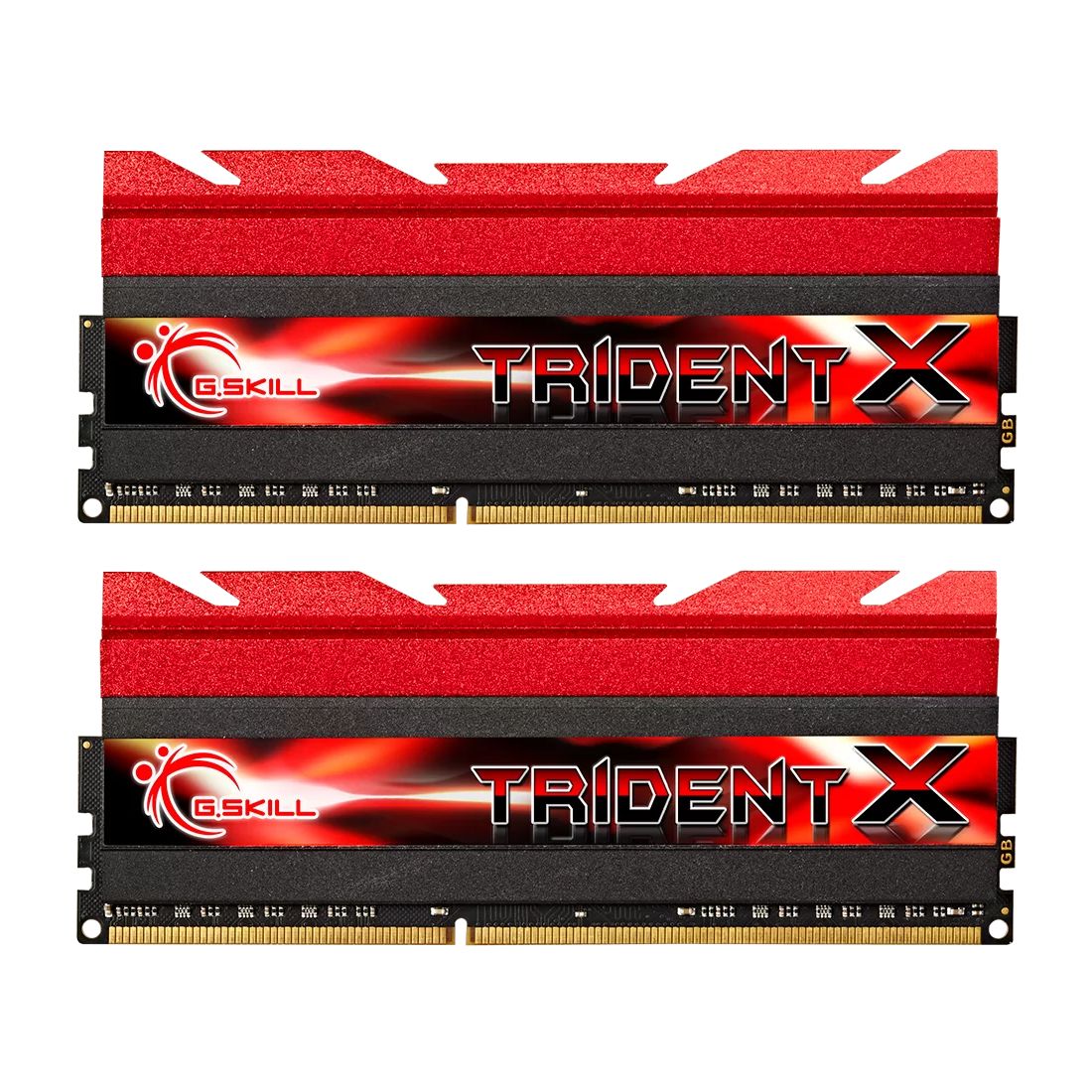 Memorie G.Skill TridentX 16 GB DDR3 2400 MHz CL10, kit 2 x 8 GB, XMP, Rosu-negru