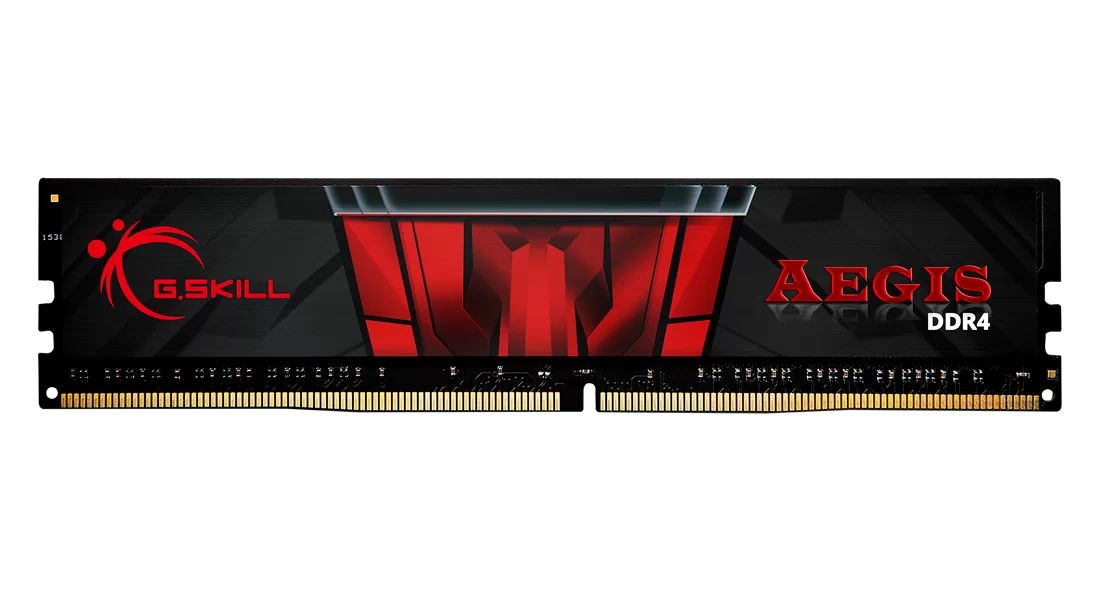 Memorie G.Skill Aegis 8 GB DDR4 2400 MHz CL15, Negru-rosu