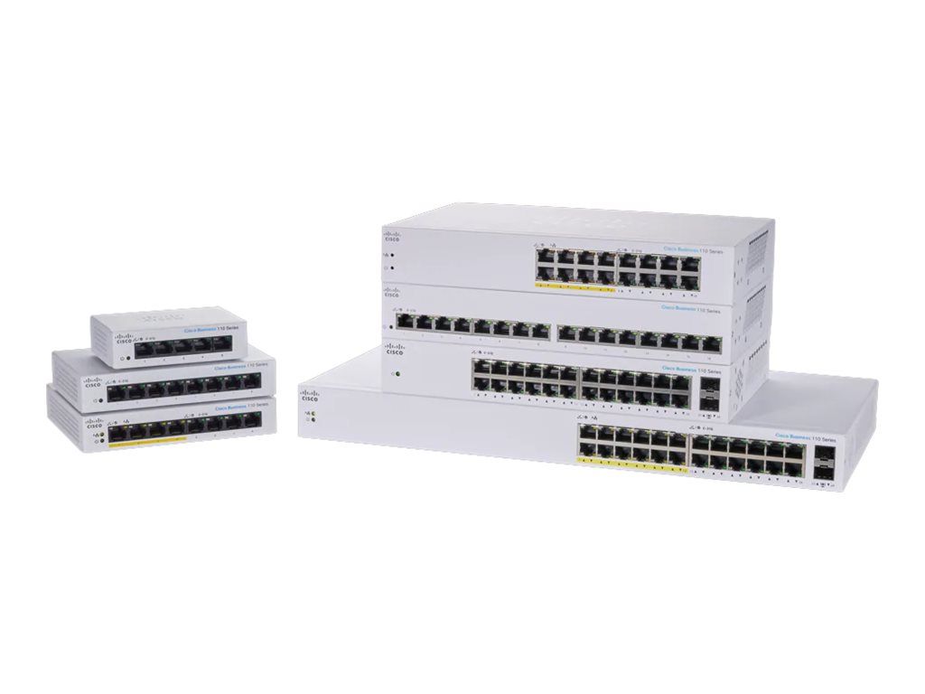 Switch Cisco CBS110-8T-D-EU, 8 porturi 10 / 100 / 1000 MBs