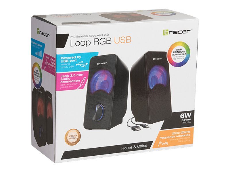 Tracer Loop 2-way Black Wired 6 W