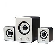 BOXE SPACER 2.1, RMS:  11W (2 x 3W + 5W), control volum, USB power, black &ampamp white,  SPB-807    (include TV 1.5 lei)
