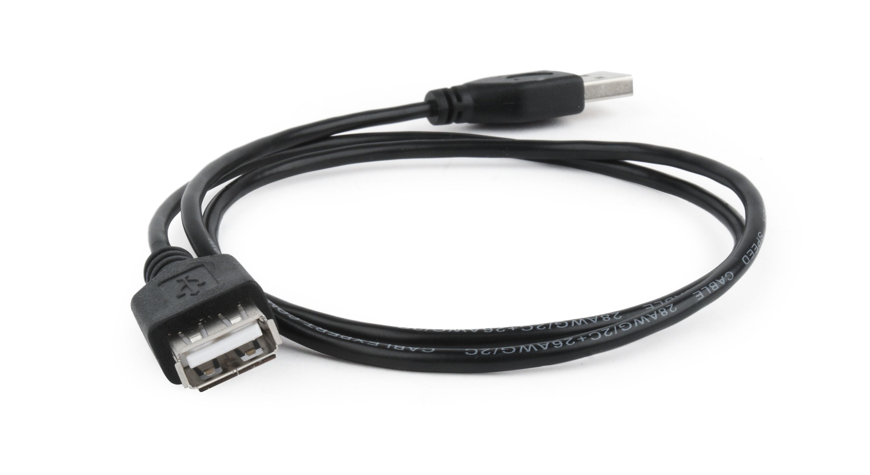 Cablu date Gembird  USB 2.0 Type-A (T) - USB 2.0 Type-A (M), negru
