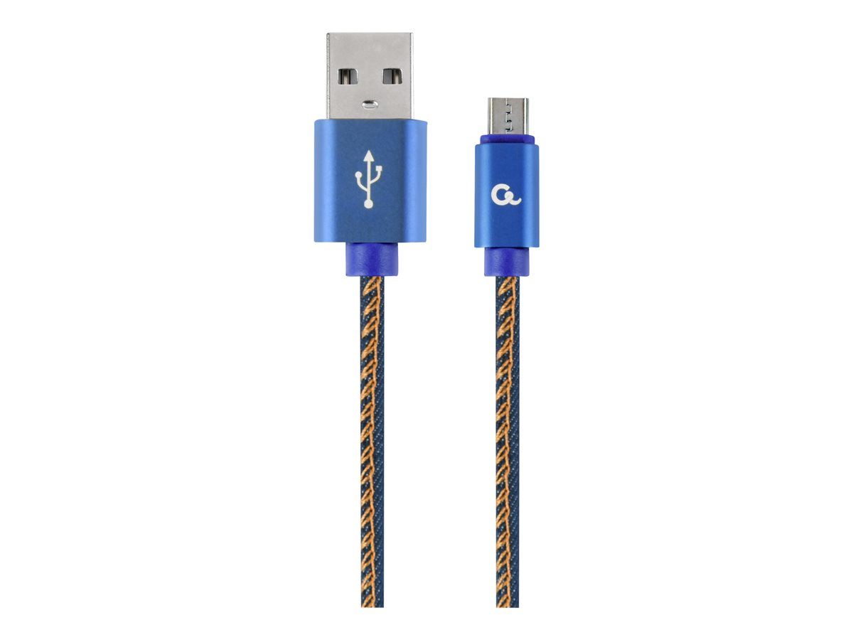 Cablexpert CC-USB2J-AMMBM-1M-BL USB cable USB 2.0 USB A Micro-USB B Blue