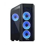 CARCASA CHIEFTEC, Middle Tower, ATX,  SCORPION 3 , fara sursa, sticla securizata, 4 x fan, USB 2.0 x 1, USB 3.0 x 2, Jack 3.5mm x 2, mesh, fan controller (inclusiv RGB),  GL-03B-OP 