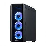 CARCASA CHIEFTEC, Middle Tower, ATX,  SCORPION 3 , fara sursa, sticla securizata, 4 x fan, USB 2.0 x 1, USB 3.0 x 2, Jack 3.5mm x 2, mesh, fan controller (inclusiv RGB),  GL-03B-OP 