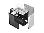 CARCASA DEEP COOL, Middle Tower, mATX,  MACUBE 110 WH , fara sursa, sticla securizata, 1 x fan, USB 3.0 x 2, Jack 3.5mm, mesh ,  R-MACUBE110-WHNGM1N-G-1 