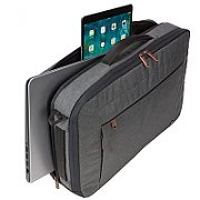 GEANTA CASE LOGIC, pt. notebook de max. 16 inch, 1 compartiment, fara buzunare, waterproof, spuma Eva, negru,  QNS-116 BLACK 
