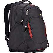RUCSAC CASE LOGIC, pt. notebook de max. 16 inch, 1 compartiment, buzunar frontal x 2 | buzunar lateral x 2, waterproof, poliester, negru,  DLBP-116 BLACK 