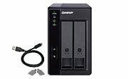 RAID USB QNAP TR-002 2-Bay, 2.5/3.5 SATA 6Gbps HDD (neincluse), 1xUSB3.11 (type-c), tower, PSU adaptor 36W, garantie 2 ani