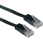Spacer PATCH CORD UTP SPACER Cat5e, cupru-aluminiu, 1 m, negru, AWG26,  SP-PT-CAT5-1M-BK  (include TV 0.06 lei)