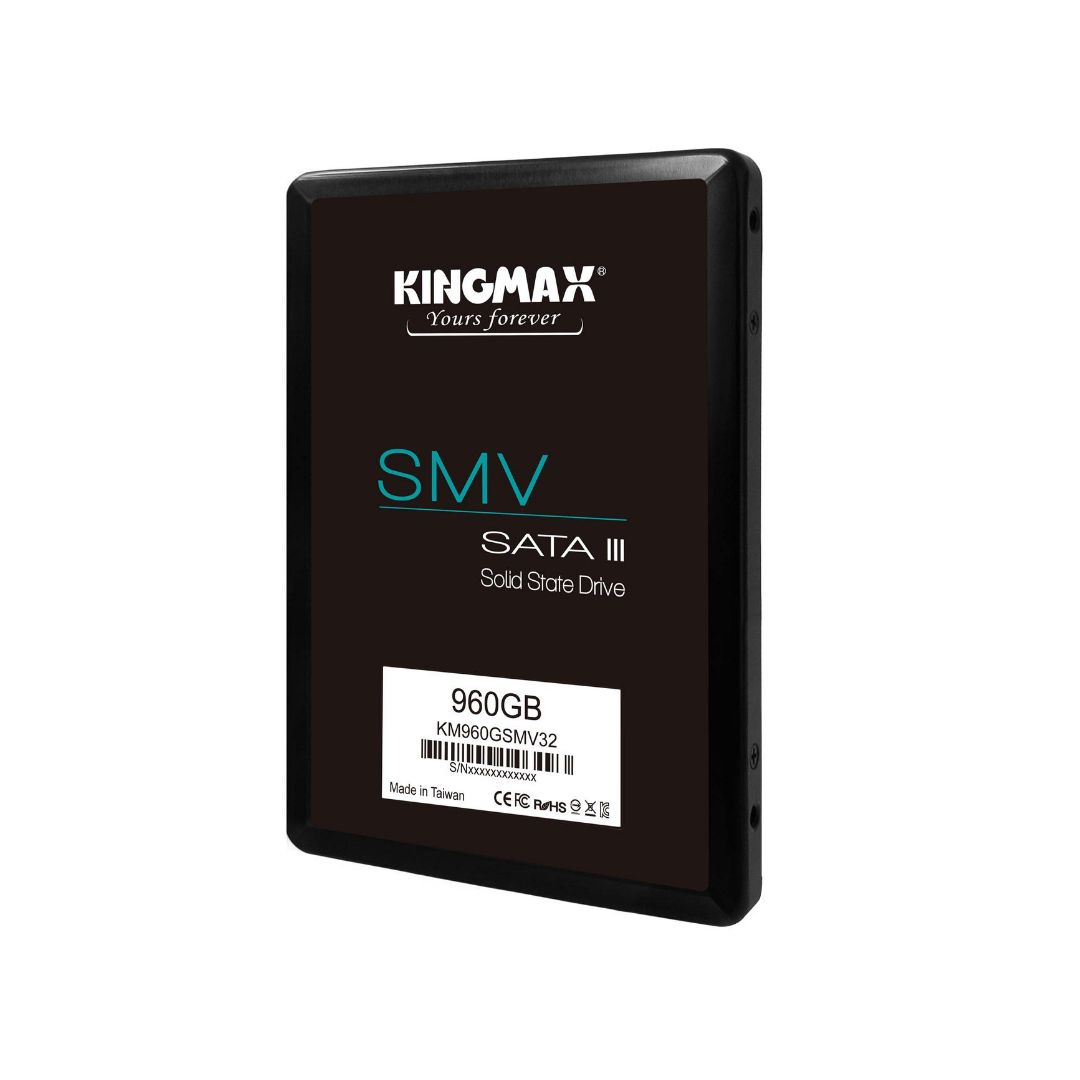 Kingmax SSD KINGMAX, SMV32, 960 GB, 2.5 inch, S-ATA 3, 3D TLC Nand, R/W: 500/480 MB/s,  KM960GSMV32 