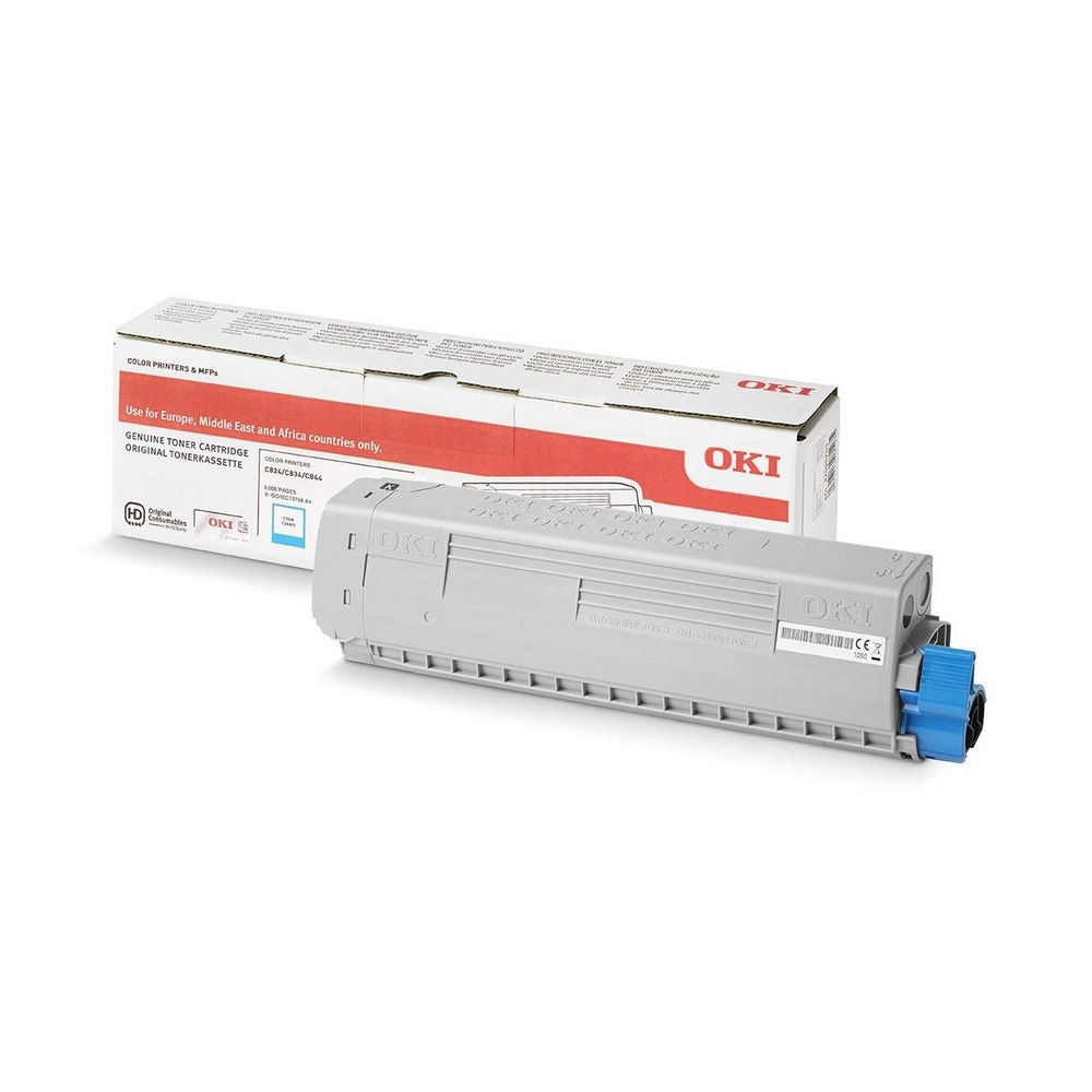Cartus toner OKI 46861307 ,Albastru ,10 000 pagini ,Original (46861307) 