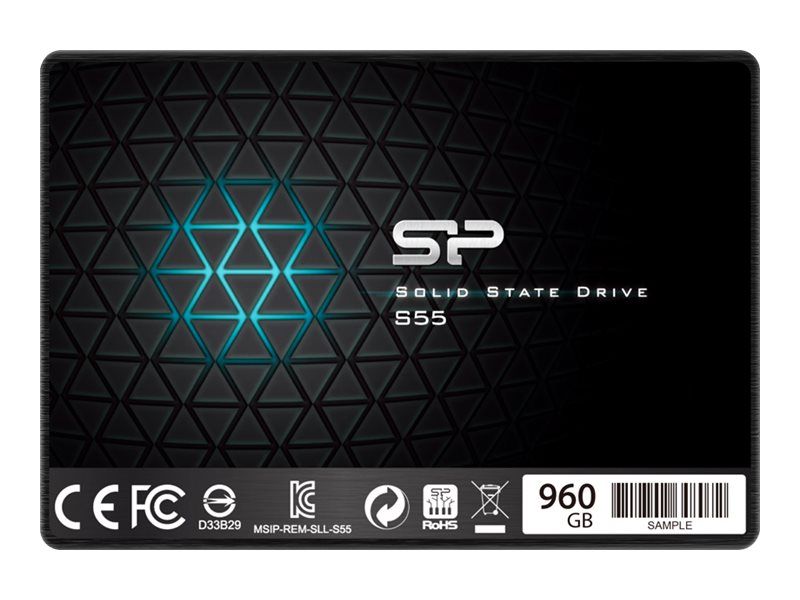 Silicon Power SILICONPOW SP960GBSS3S55S25 Silicon Power SSD Slim S55 960GB 2.5, SATA III 6GB/s, 560/530 MB/s, 7mm
