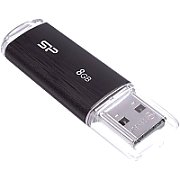 SILICONPOW SP008GBUF2U02V1K Silicon Power memory USB Ultima U02 8GB USB 2.0 Black