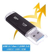SILICONPOW SP016GBUF3B02V1K Silicon Power memory USB Blaze B02 16GB USB 3.1 Black