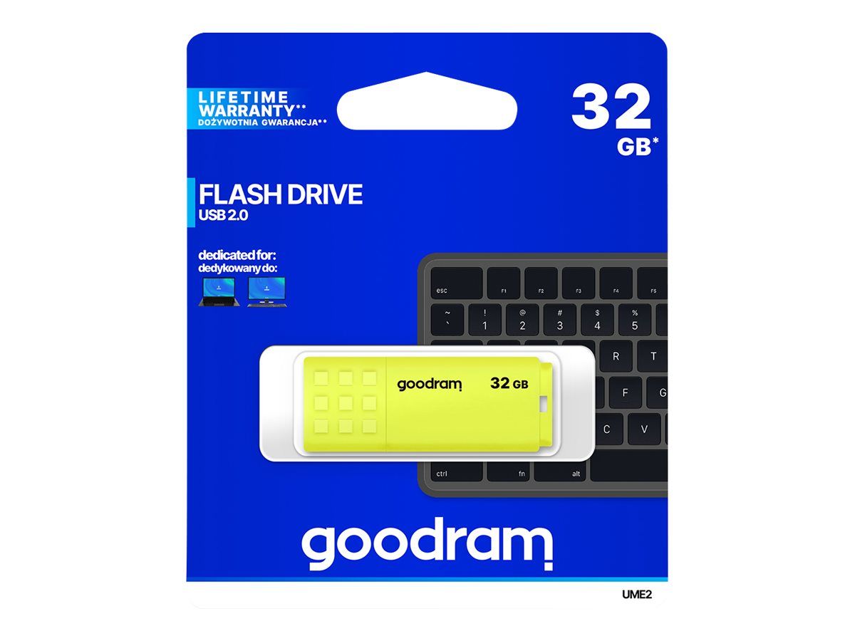 GOODRAM UME2-0320Y0R11 GOODRAM memory USB UME2 32GB USB 2.0 Yellow