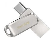 SanDisk Ultra Dual Drive Luxe USB flash drive 64 GB USB Type-A / USB Type-C 3.2 Gen 1 (3.1 Gen 1) Stainless steel