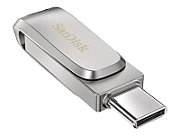 SanDisk Ultra Dual Drive Luxe USB flash drive 64 GB USB Type-A / USB Type-C 3.2 Gen 1 (3.1 Gen 1) Stainless steel