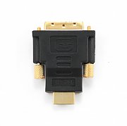 ADAPTOR video GEMBIRD, HDMI (T) la DVI-D SL (T), conectori auriti, black,  A-HDMI-DVI-1  (include TV 0.06 lei)