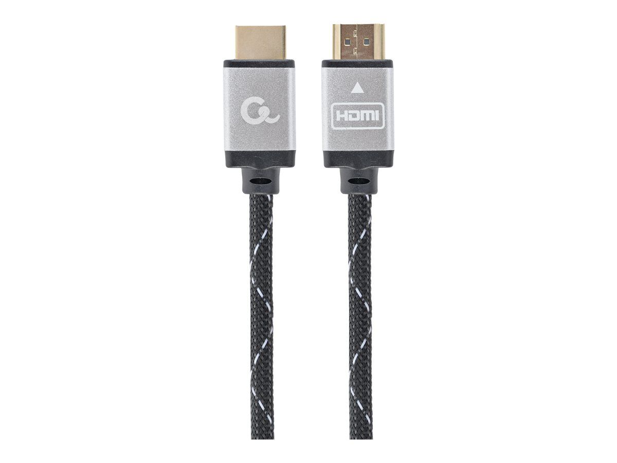 CABLU video GEMBIRD, HDMI (T) la HDMI (T), 2m, premium, conectori auriti, rezolutie maxima 4K (3840 x 2160) la 60 Hz, negru,  CCB-HDMIL-2M  (include TV 0.15 lei)