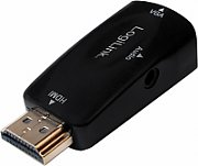 CABLU video LOGILINK, adaptor USB 3.1 Type-C (T) la DVI-D DL (T), 1.8m, rezolutie maxima Full HD (1920 x 1080) la 60 Hz, negru,  UA0331  (include TV 0.15 lei)