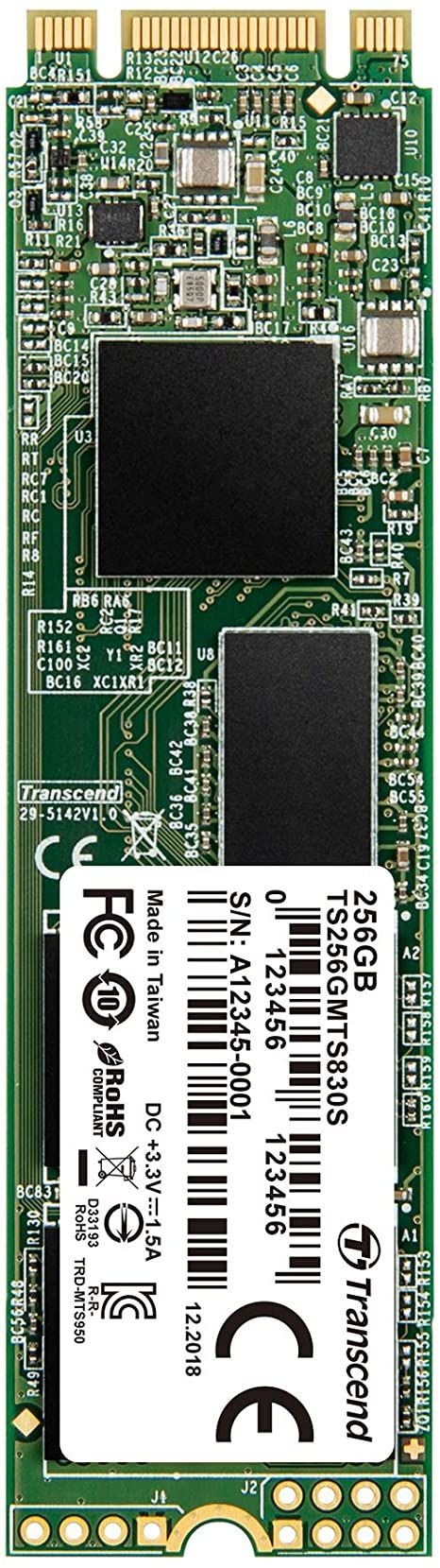 Transcend TRANSCEND TS256GMTS830S Transcend SSD 830S M.2 2280 SATA III 6Gb/s, 256GB, R/W 560/520 MB/s