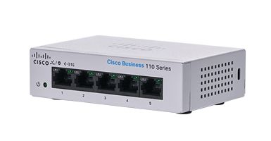 Switch Cisco CBS110-5T-D-EU, 5 porturi 10 / 100 / 1000 MBs