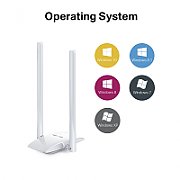 MERCUSYS MINI USB ASDAPTER Wireless N300, 300Mbps, MW300UHHigh-Gain Standarde Wireless: IEEE 802.11n, IEEE 802.11g, IEEE 802.11b Frecvență: 2.4GHz 2 x antenne externe Rată Semnal: Până la, 300Mbps (dinamic) Putere de Transmisie: ≤20 dBm (EIRP) Micro USB 2.0.