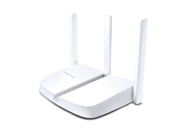  Router Wireless Mercusys N 300 Mbps, MW305R Standarde Wireless: IEEE 802.11n, IEEE 802.11g, IEEE 802.11b Frecvență: 2.4 - 2.4835GHz 3x Porturi LAN 10/100Mbps, 1x Port WAN 10/100Mbps 3x 5dBi Antene Omnidirecţionale Nedetașabile Putere de Transmisie: <20dBm Alimentare externă: 5VDC/0.6A